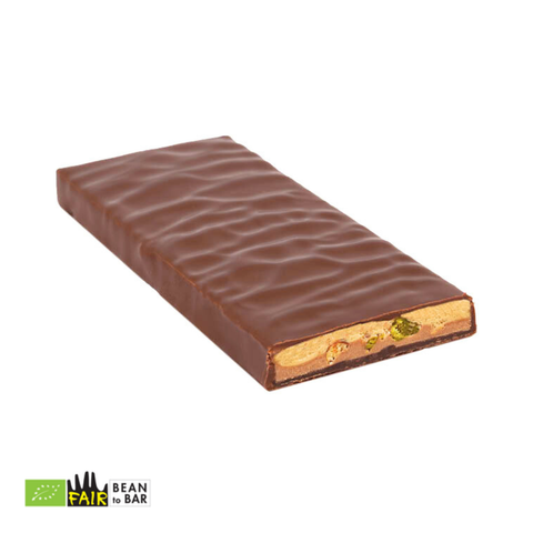Zotter handgeschöpfte Schokolade Französischer weißer Nougat, 70 g