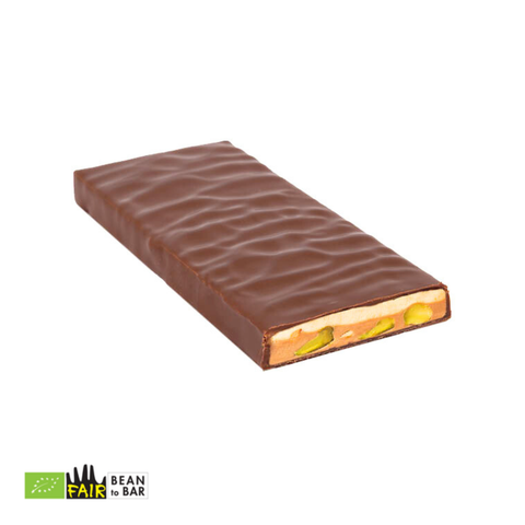 Zotter Schokolade Aus der Weihnachtswerkstatt Französischer weißer Nougat, 70 g