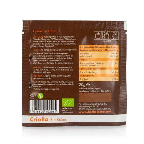 Becks Cocoa Trinkschokoladen 9er Probierset Beutel 225 g
