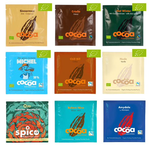 Becks Cocoa Trinkschokoladen 9er Probierset Beutel 225 g