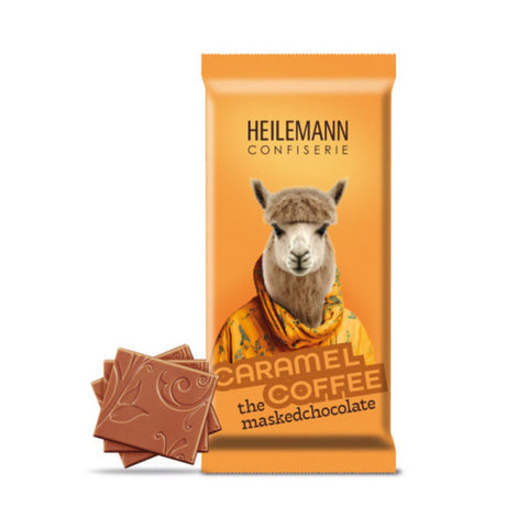 Heilemann Masked Chocolates leckere Caramel Coffee Edelvollmilch-Schokolade, 37 g
