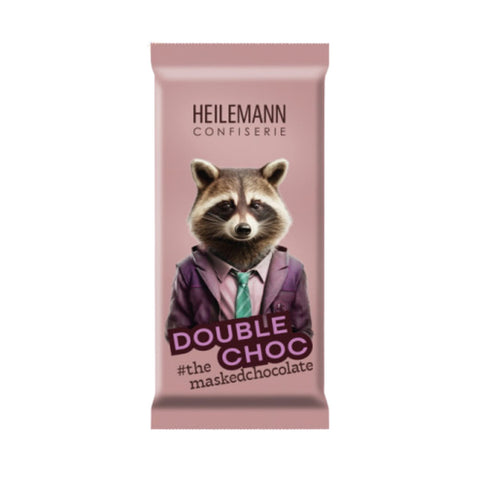 Heilemann Masked Chocolates leckere Double Choc Edelvollmilch-Schokolade, 37 g